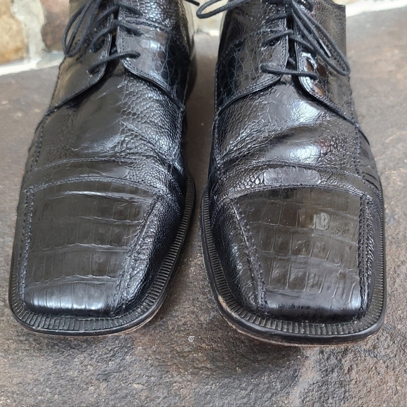 DAVID Eden 11.5 Ostrich Leather Derby Shoes main image 7